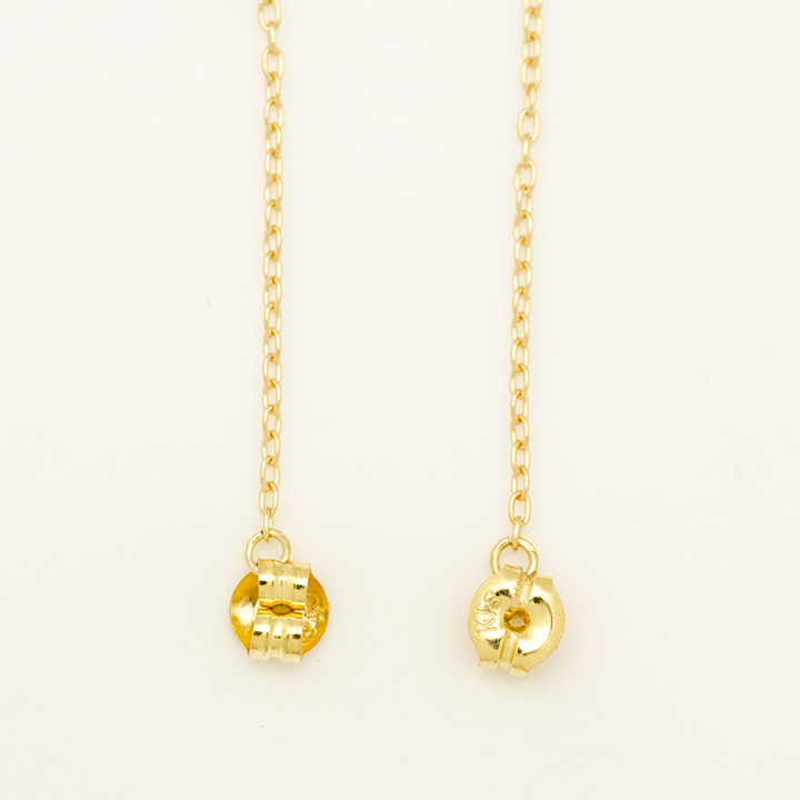 umu -アム- FINE JEWELRY STUIDIOペアシェイプ エメラルド スイングキャッチ 「sgrondare」/common/catch_ct_yg.jpg