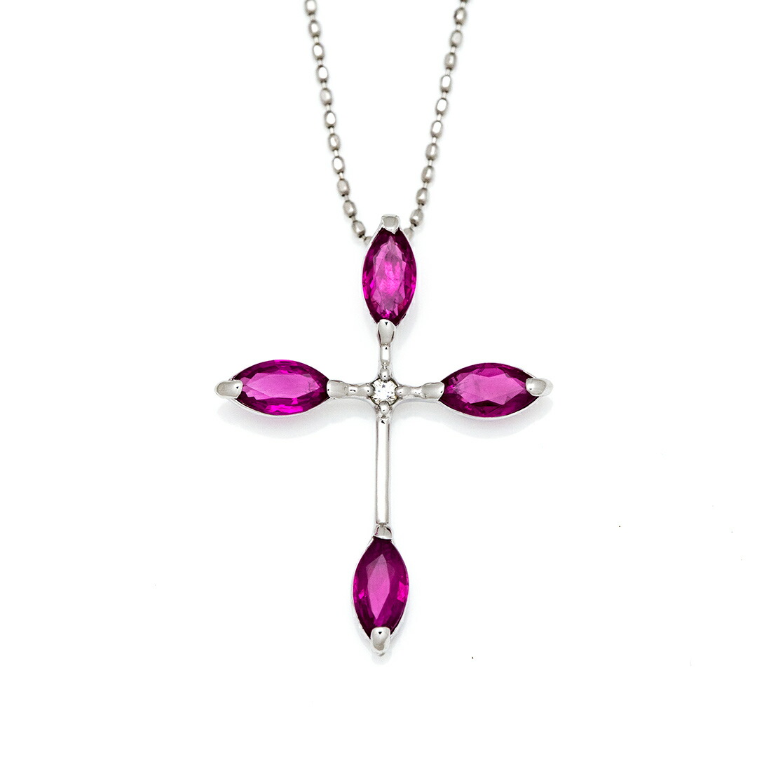 umu -アム- FINE JEWELRY STUIDIOルビー ダイヤモンド クロスモチーフ ペンダントトップcr0001_m.jpg