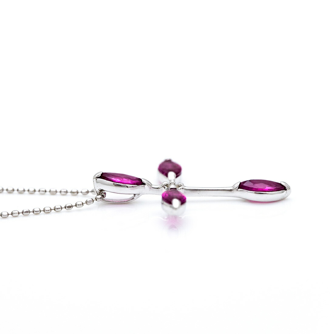 umu -アム- FINE JEWELRY STUIDIOルビー ダイヤモンド クロスモチーフ ペンダントトップcr0001_s.jpg