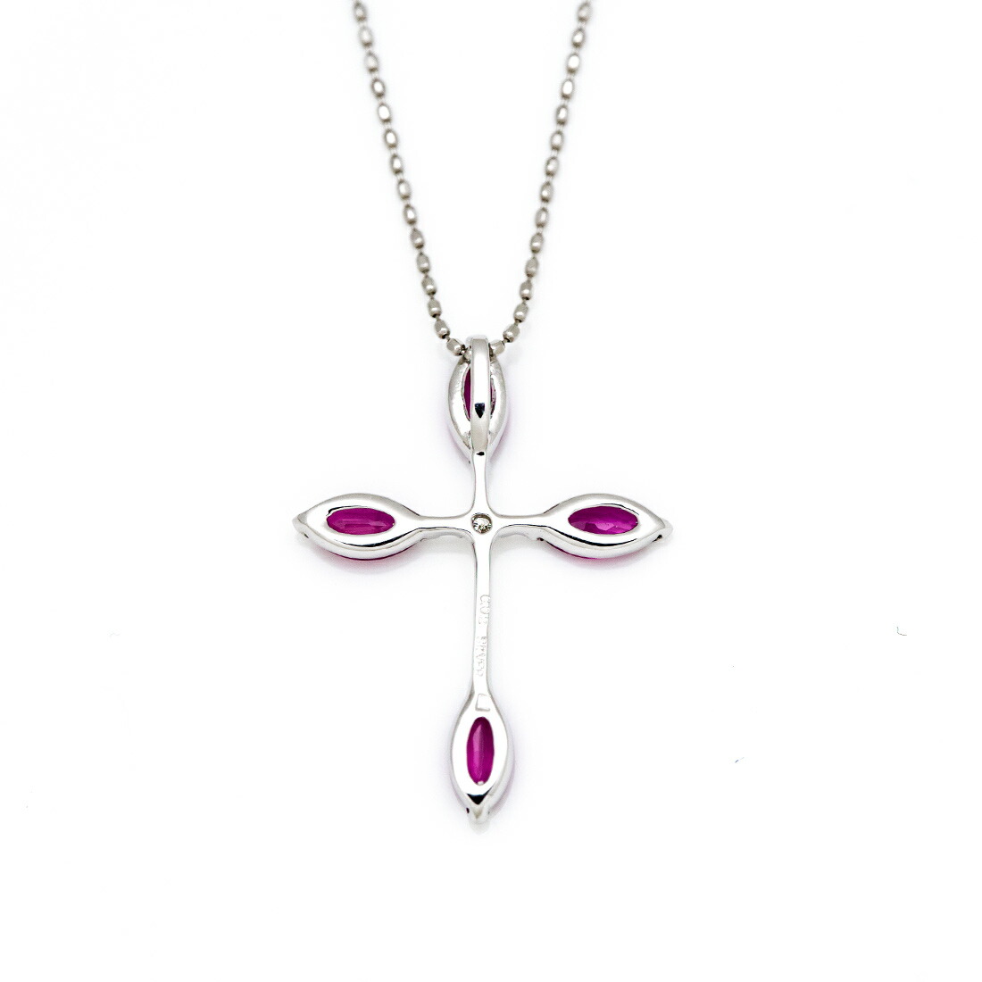 umu -アム- FINE JEWELRY STUIDIOルビー ダイヤモンド クロスモチーフ ペンダントトップcr0001_u.jpg