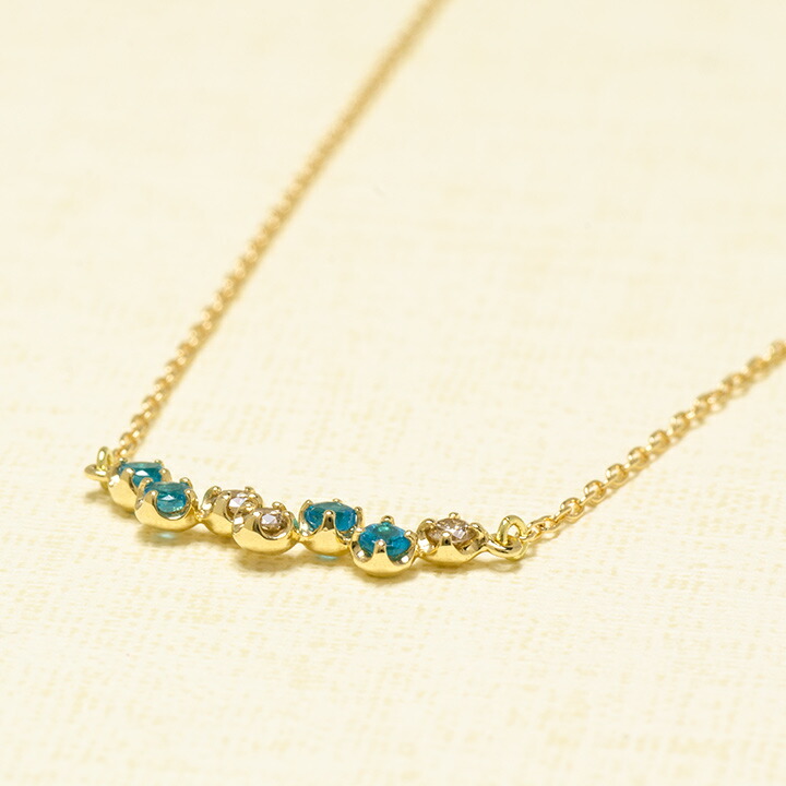 umu -アム- FINE JEWELRY STUIDIOネオンブルーアパタイト ダイヤ ネックレス 「stellato」cr0008_kanban2.jpg