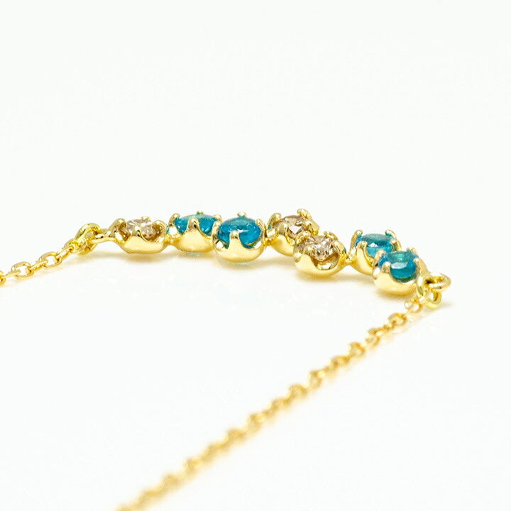 umu -アム- FINE JEWELRY STUIDIOネオンブルーアパタイト ダイヤ ネックレス 「stellato」cr0008_s.jpg
