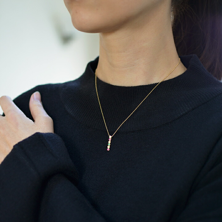 umu -アム- FINE JEWELRY STUIDIOルビー エメラルド ペンダントトップ 「rosa」imgrc0078597453.jpg