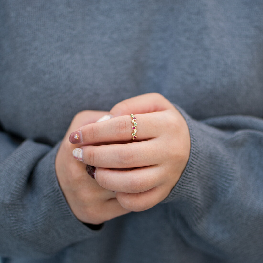 umu -アム- FINE JEWELRY STUIDIOマルチカラー リング 「stellato」cr0010_i2.jpg