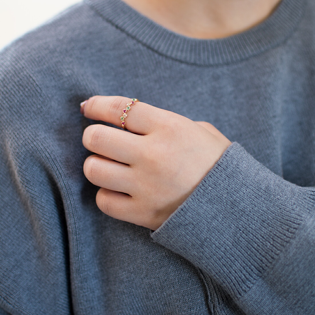 umu -アム- FINE JEWELRY STUIDIOマルチカラー リング 「stellato」cr0010_i3.jpg