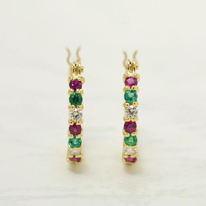 umu -アム- FINE JEWELRY STUIDIOマルチカラー エタニティ スナップピアスimgrc0077971703.jpg