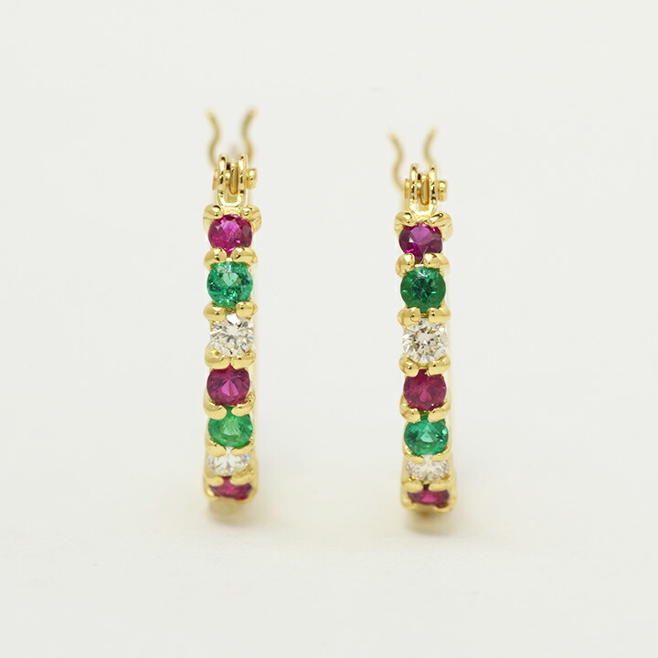 umu -アム- FINE JEWELRY STUIDIOマルチカラー エタニティ スナップピアスimgrc0077971704.jpg