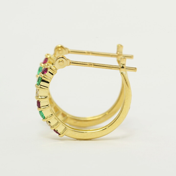 umu -アム- FINE JEWELRY STUIDIOマルチカラー エタニティ スナップピアスimgrc0077971706.jpg