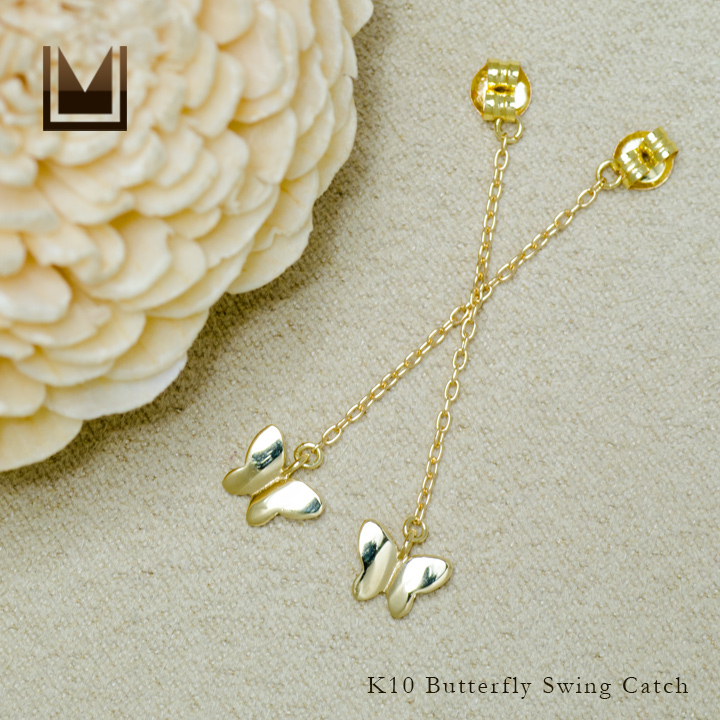 umu -アム- FINE JEWELRY STUIDIOバタフライモチーフ スイングキャッチ 「farfalla」ct0010_1.jpg