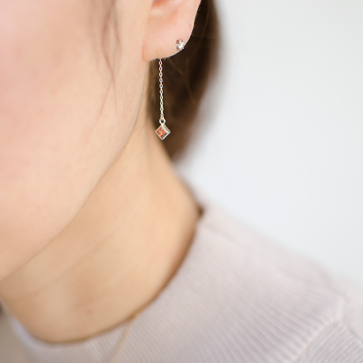 umu -アム- FINE JEWELRY STUIDIOオレンジファイア スイングキャッチ 「squadrare」ct0013_i3.jpg