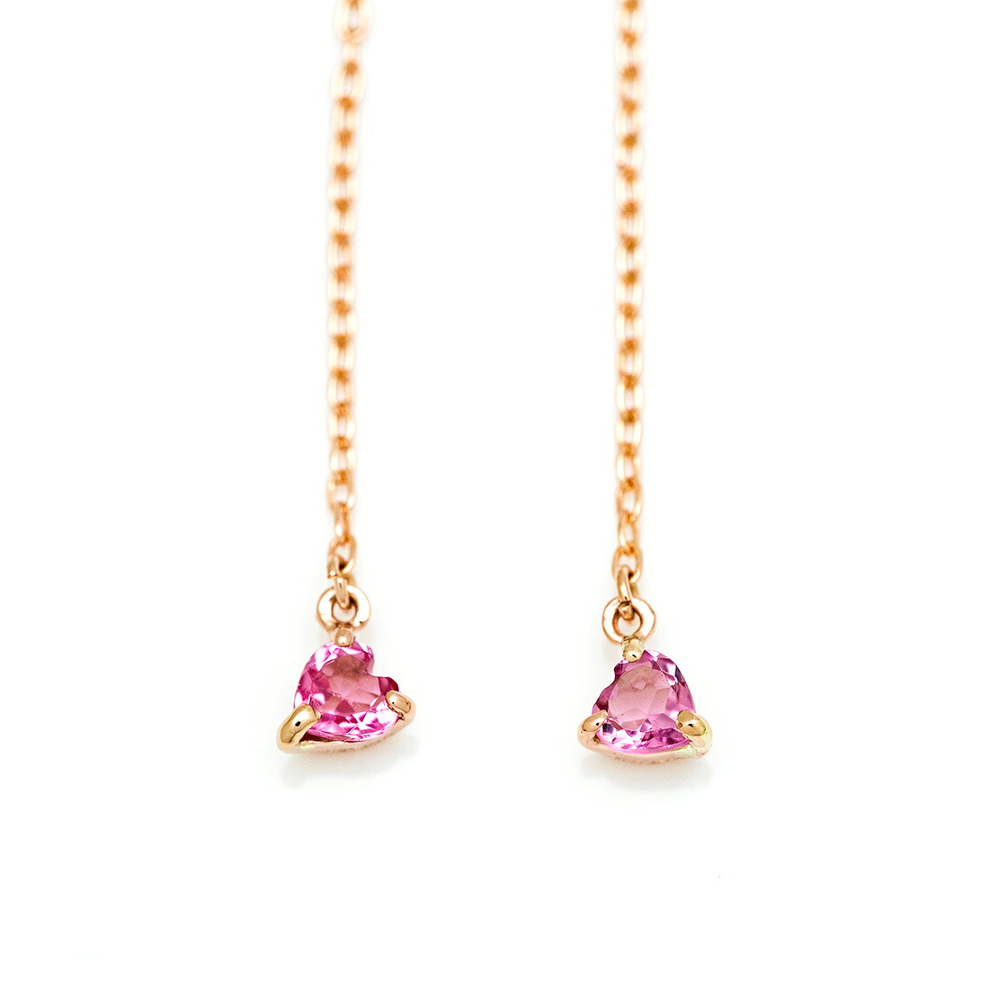 umu -アム- FINE JEWELRY STUIDIOピンクトルマリン ハート スイングキャッチ 「cocco」ct0015_m.jpg