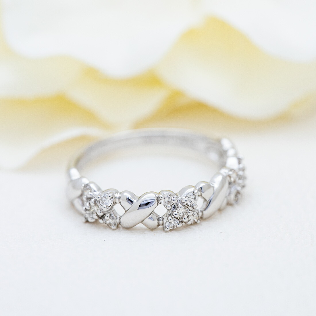 umu -アム- FINE JEWELRY STUIDIOダイヤモンド 0.2ct フラワーモチーフ リングdj0041_1.jpg
