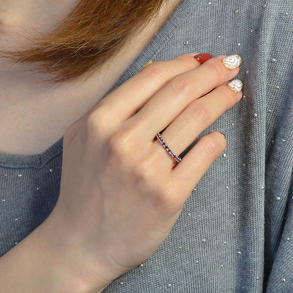 umu -アム- FINE JEWELRY STUIDIOK18 ガーベラカラー エタニティーリングet0123_i2.jpg