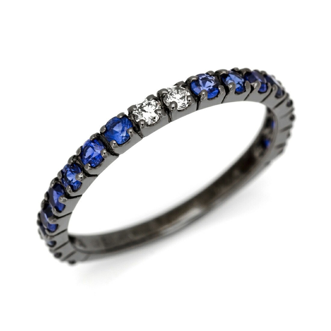 K18 サファイア ダイヤモンド エタニティーリング[商品番号:ET0141