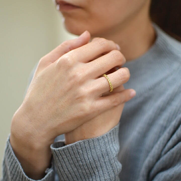 umu -アム- FINE JEWELRY STUIDIOK18 イエローベリル エタニティーリングet0162_i2.jpg