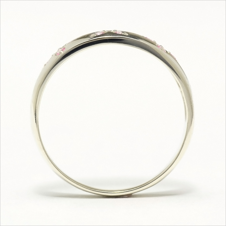 umu -アム- FINE JEWELRY STUIDIOK10 ピンクキュービックジルコニア フラワーモチーフ リングkk0113_s.jpg