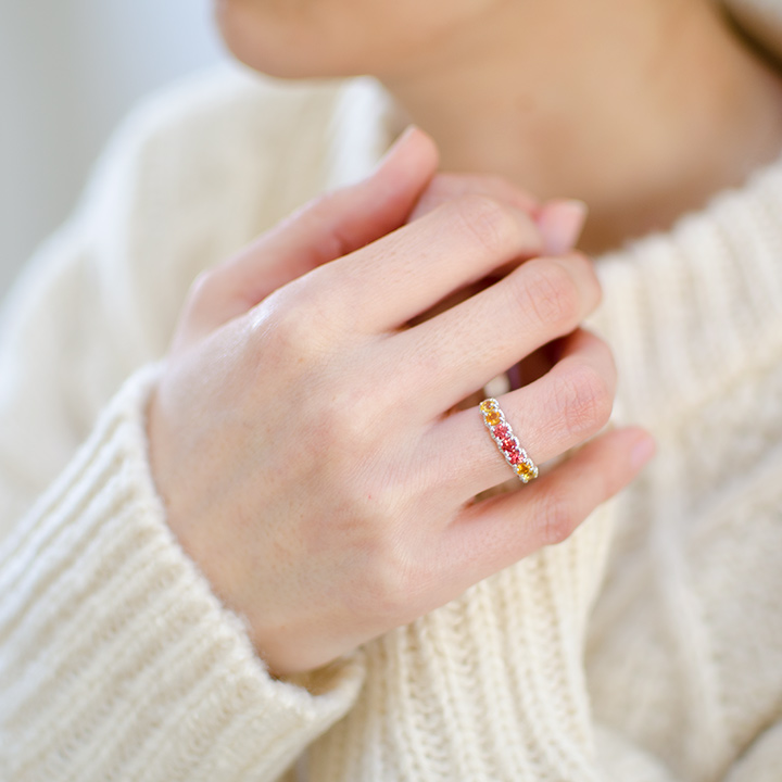umu -アム- FINE JEWELRY STUIDIOグラデーションカラー リングkk0333_i2.jpg