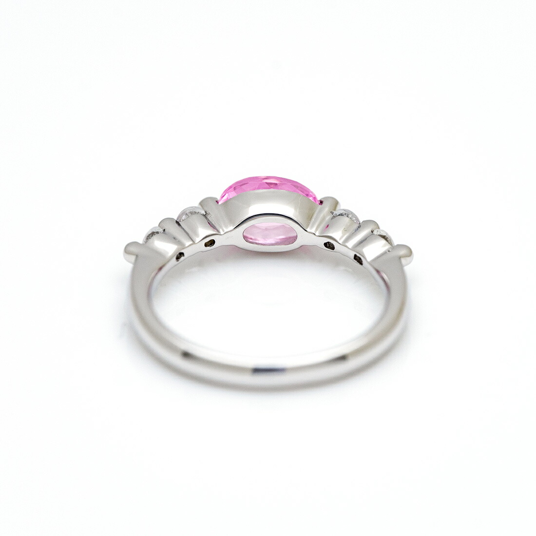 umu -アム- FINE JEWELRY STUIDIOピンククォーツ ホワイトサファイア リングsv0267_u.jpg