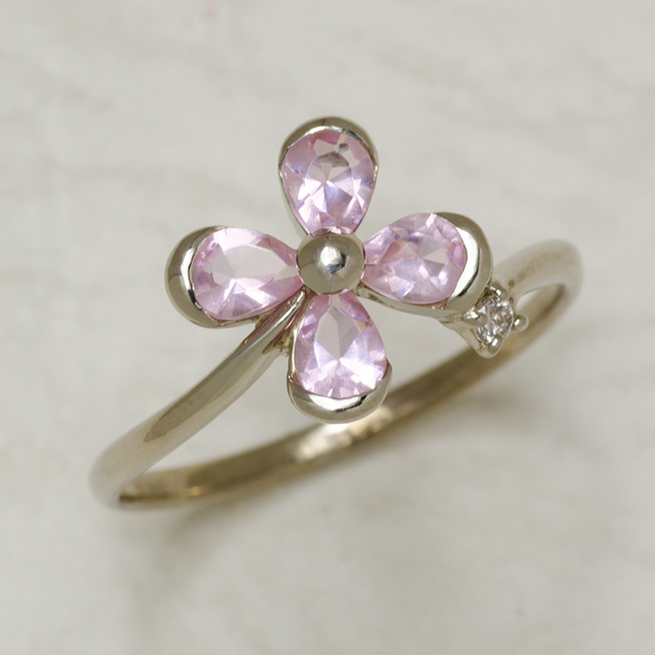 umu -アム- FINE JEWELRY STUIDIOK10 ピンククォーツ ダイヤモンド リングkk0361_kanban2.jpg