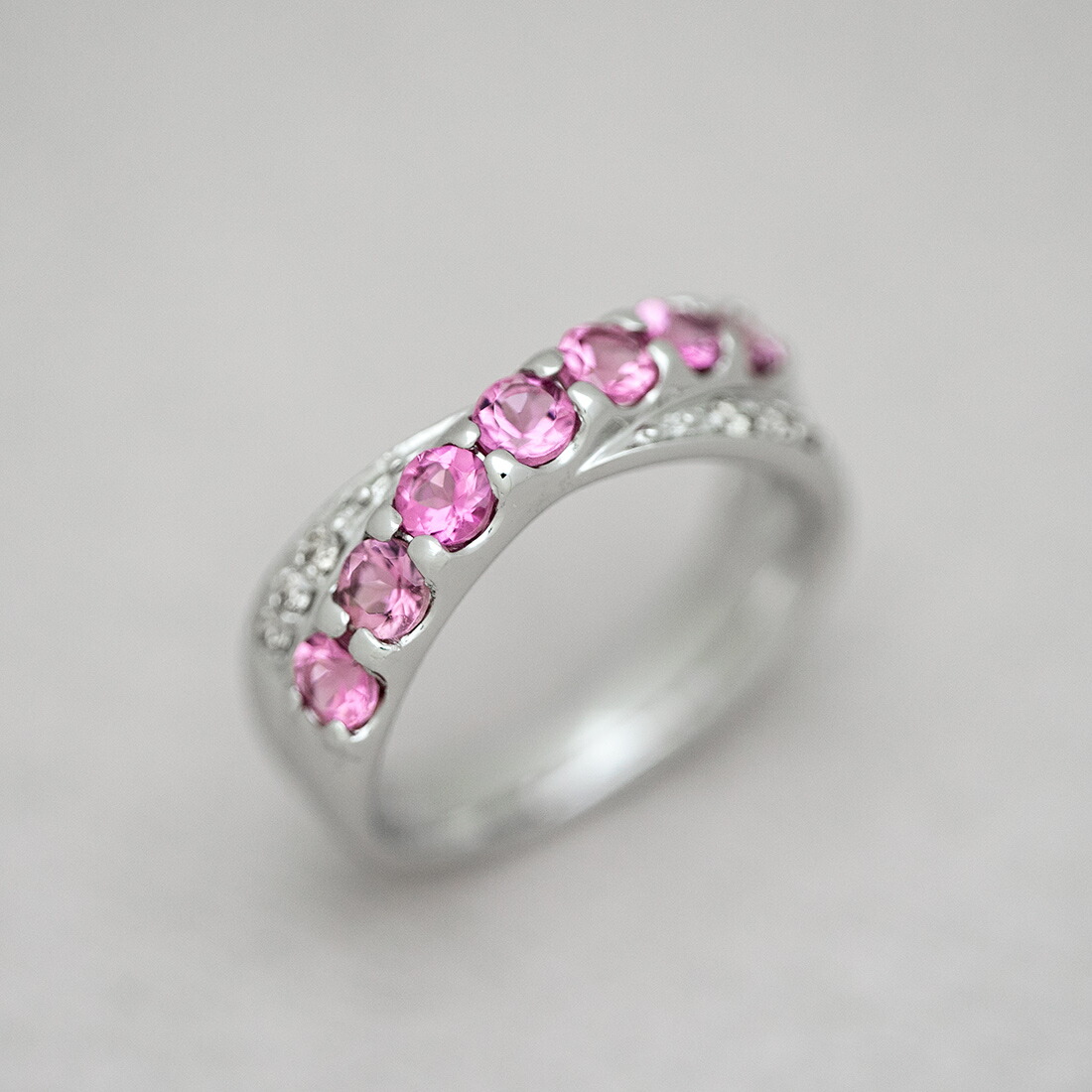 umu -アム- FINE JEWELRY STUIDIOピンクトルマリン ダイヤモンド リングkk0377_kanban2.jpg