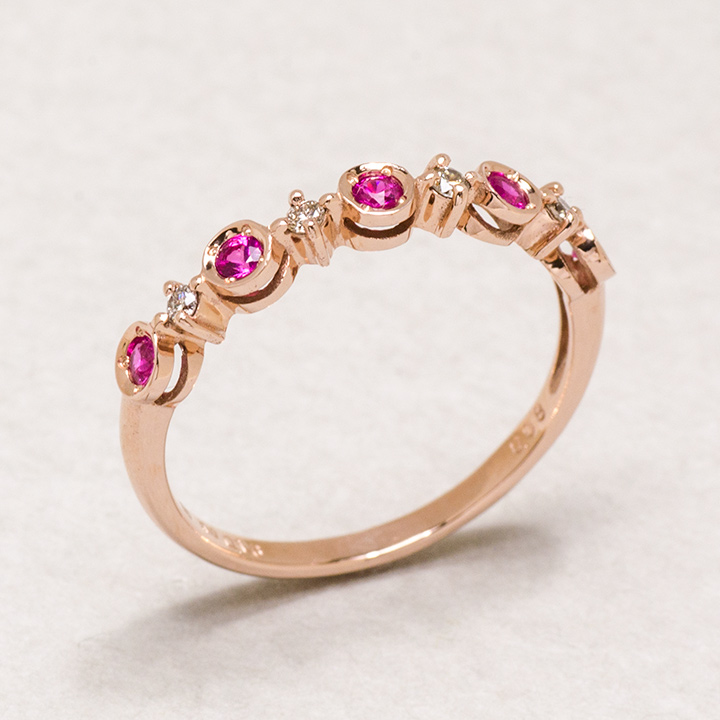 umu -アム- FINE JEWELRY STUIDIOK10 ルビー ダイヤモンド リングkk0397_kanban2.jpg