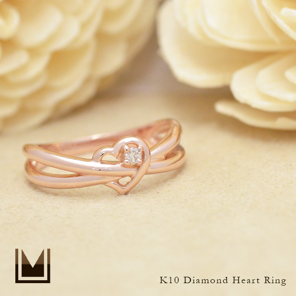 umu -アム- FINE JEWELRY STUIDIOダイヤモンド ハートモチーフ リングkk0402_1.jpg