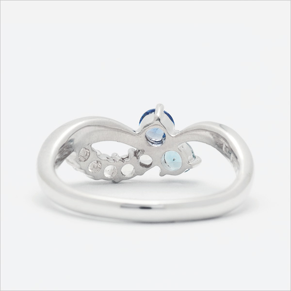 umu -アム- FINE JEWELRY STUIDIOK10 ブルーグラデーション リングkk0429_u.jpg