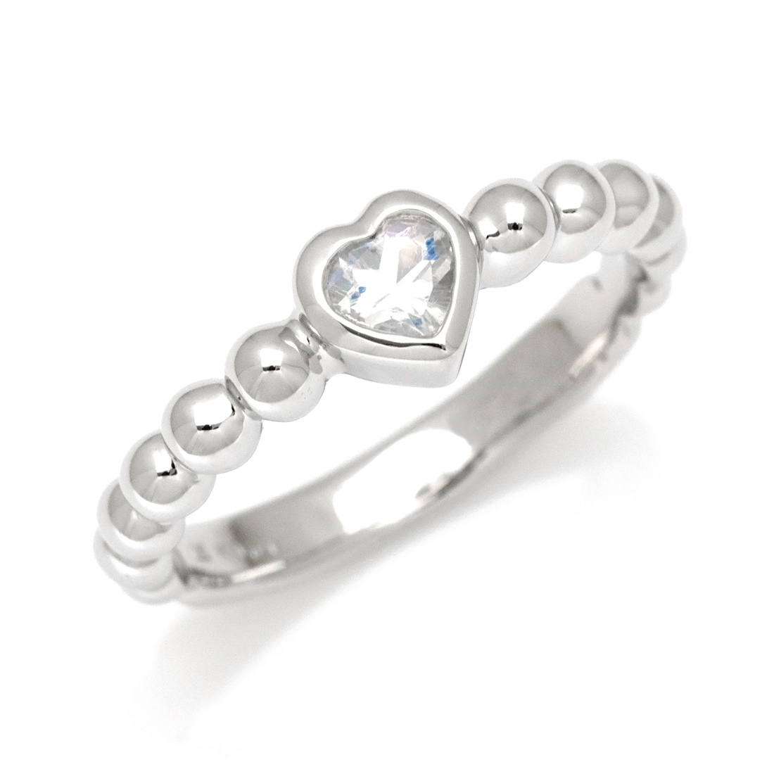 K10 ハート ブルームーンストーン リング[商品番号:KK0447] | umu