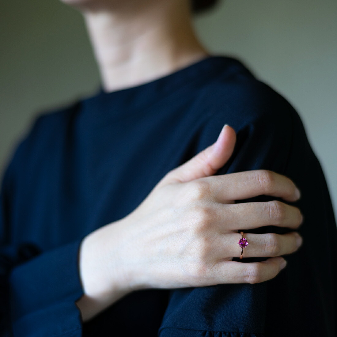 umu -アム- FINE JEWELRY STUIDIOピンクトルマリン リングkk0451_i3.jpg