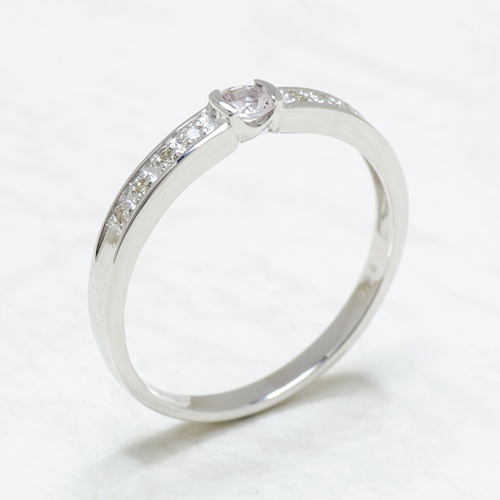 umu -アム- FINE JEWELRY STUIDIOK10 モルガナイト ダイヤモンド リングkk0463_kanban2.jpg