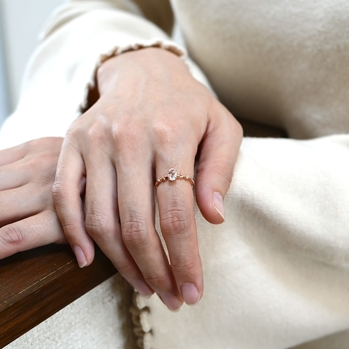 umu -アム- FINE JEWELRY STUIDIOK10 モルガナイト ダイヤモンド リングkk0480_i2.jpg