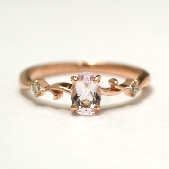 umu -アム- FINE JEWELRY STUIDIOK10 モルガナイト ダイヤモンド リングkk0480_m.jpg