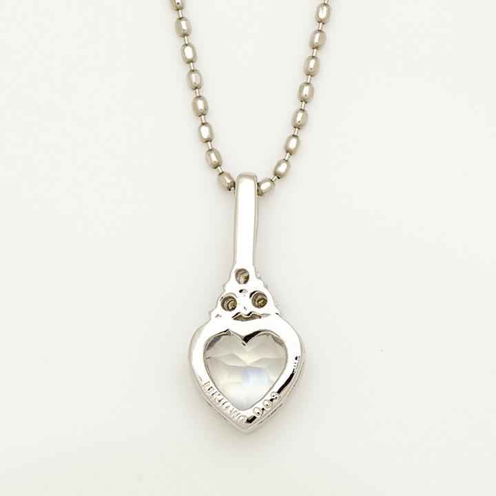 umu -アム- FINE JEWELRY STUIDIOK10 ブルームーンストーン ダイヤモンド ハート ペンダントトップkk0483_u.jpg