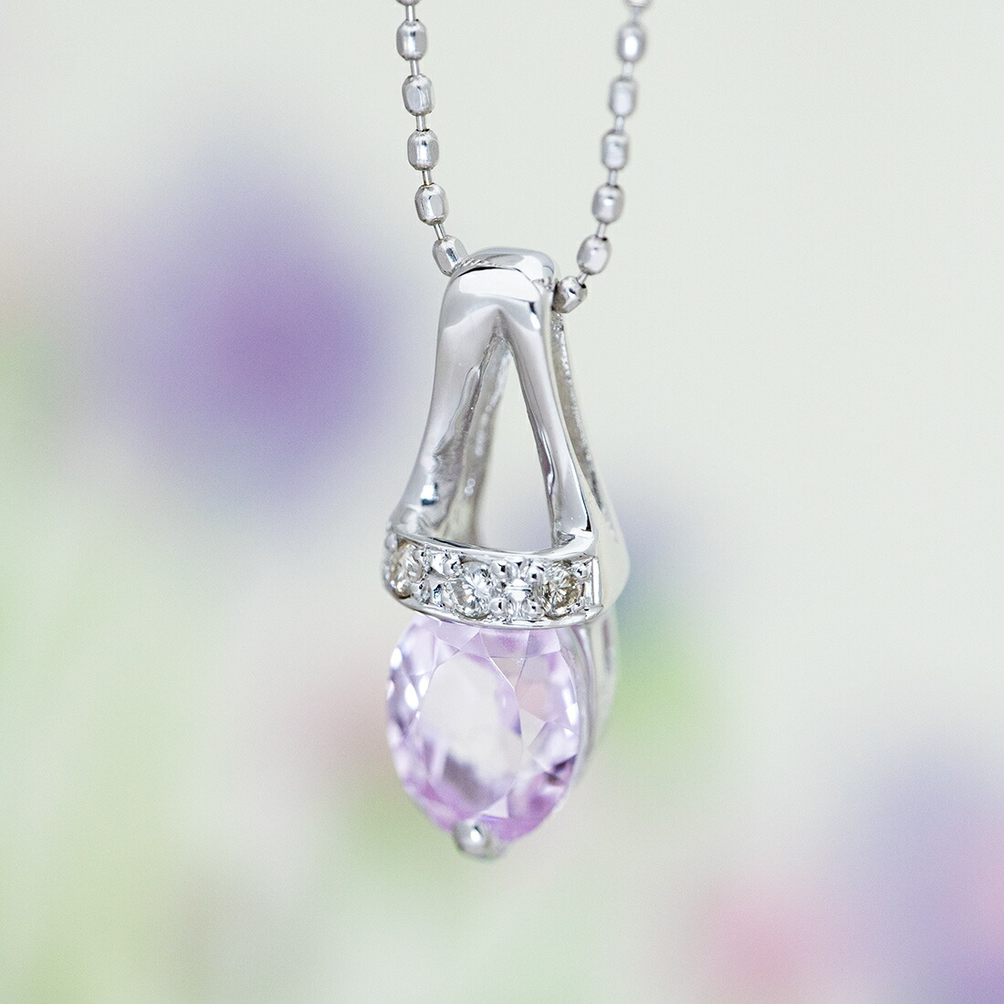 umu -アム- FINE JEWELRY STUIDIOクンツァイト ダイヤモンド ペンダントトップkk0499_kanban2.jpg