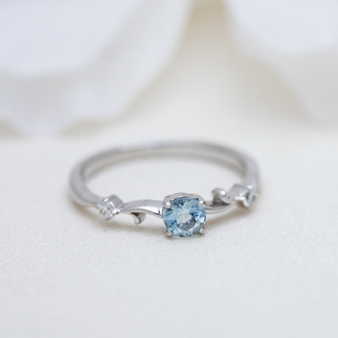 umu -アム- FINE JEWELRY STUIDIOアクアマリン ダイヤモンド リングkk0505_1.jpg
