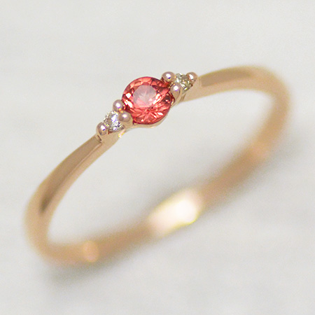 umu -アム- FINE JEWELRY STUIDIOオレンジサファイア ダイヤモンド リングkk0510_kanban2.jpg