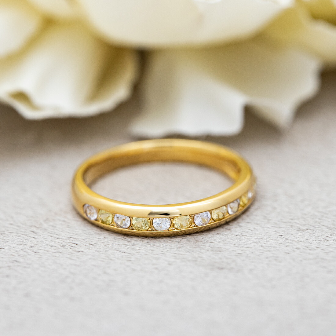 umu -アム- FINE JEWELRY STUIDIOイエローサファイア ホワイトサファイア リングkk0511_1.jpg