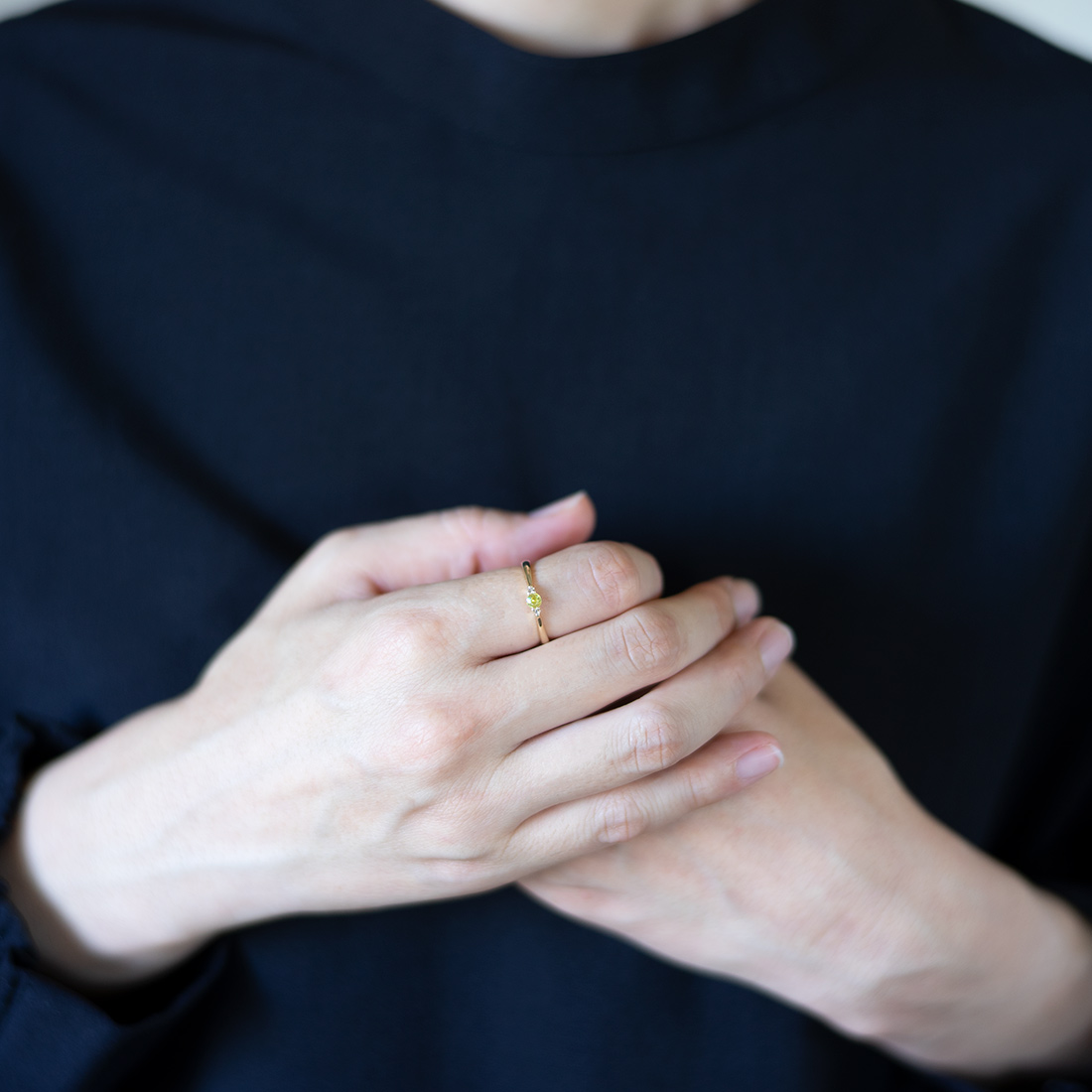 umu -アム- FINE JEWELRY STUIDIOK18 スフェーン ダイヤモンド リングkk0516_i2.jpg