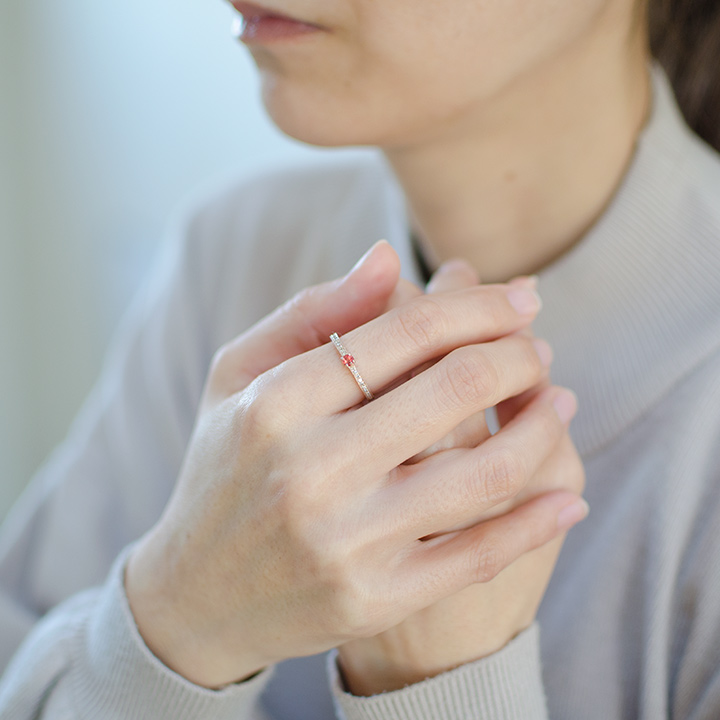 umu -アム- FINE JEWELRY STUIDIOK18 アンデシン ダイヤモンド リングkk0525_i2.jpg