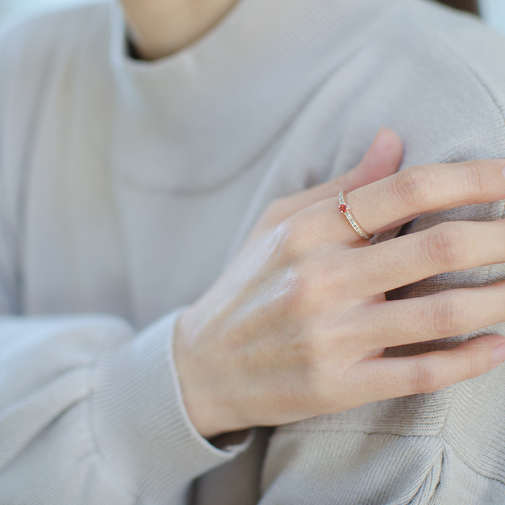 umu -アム- FINE JEWELRY STUIDIOK18 アンデシン ダイヤモンド リングkk0525_i3.jpg