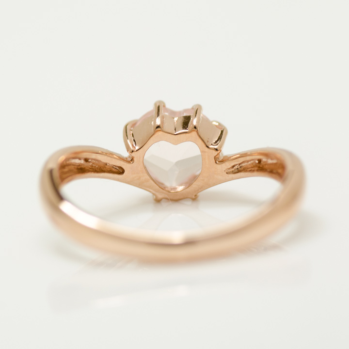 umu -アム- FINE JEWELRY STUIDIOK10 ローズクォーツ ハート リングkk0529_u.jpg