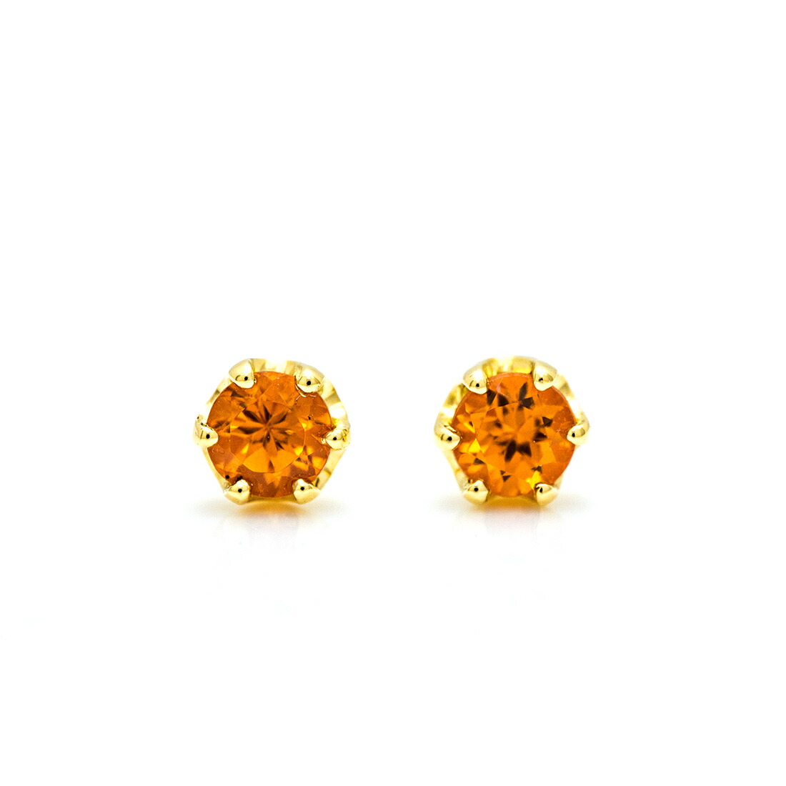umu -アム- FINE JEWELRY STUIDIOマンダリンガーネット スタッドピアスkk0548_m.jpg