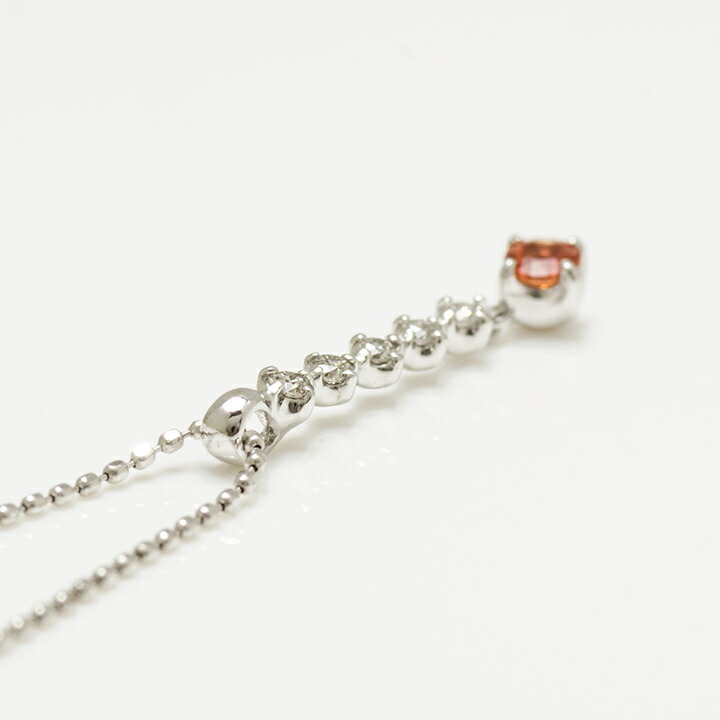 umu -アム- FINE JEWELRY STUIDIOオレンジサファイア ダイヤモンド ペンダントkk0554_s2.jpg