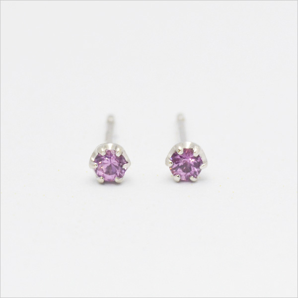 umu -アム- FINE JEWELRY STUIDIOパープルサファイア スタッドピアスimgrc0068785763.jpg
