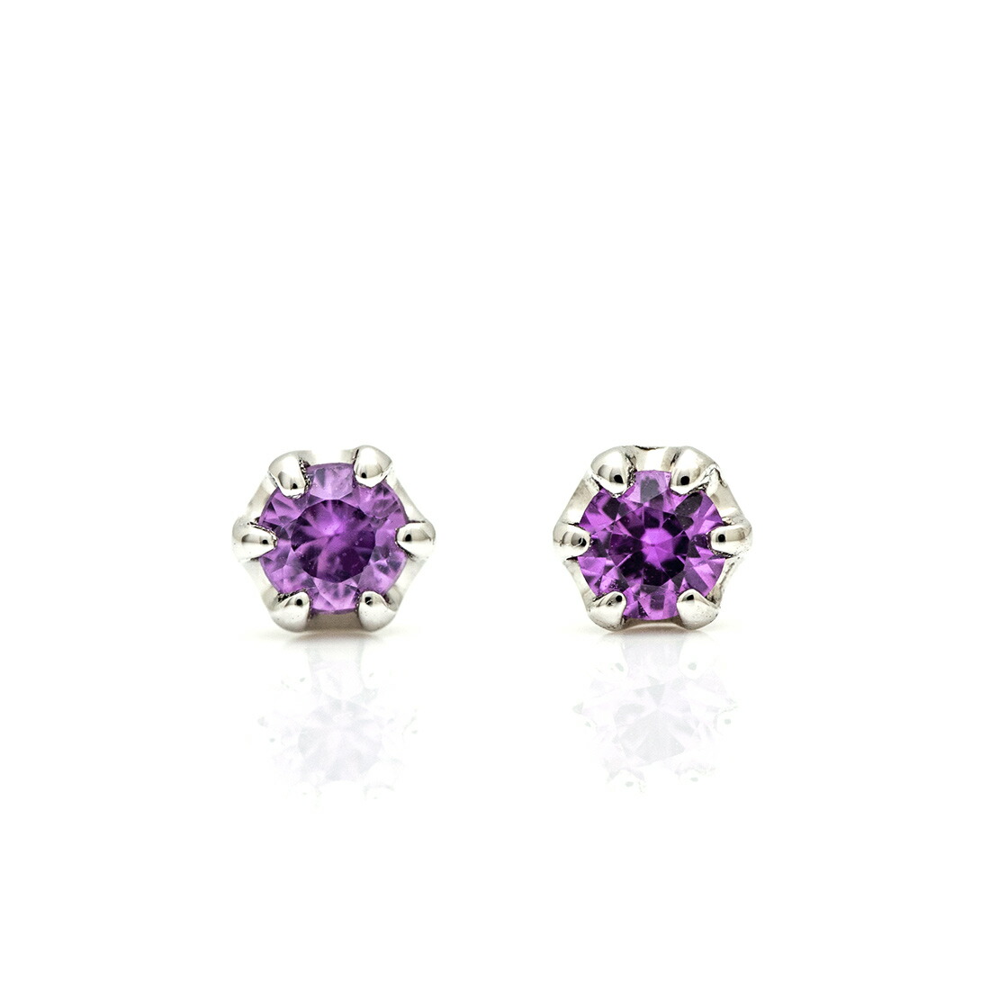 umu -アム- FINE JEWELRY STUIDIOパープルサファイア スタッドピアスkk0564_m.jpg