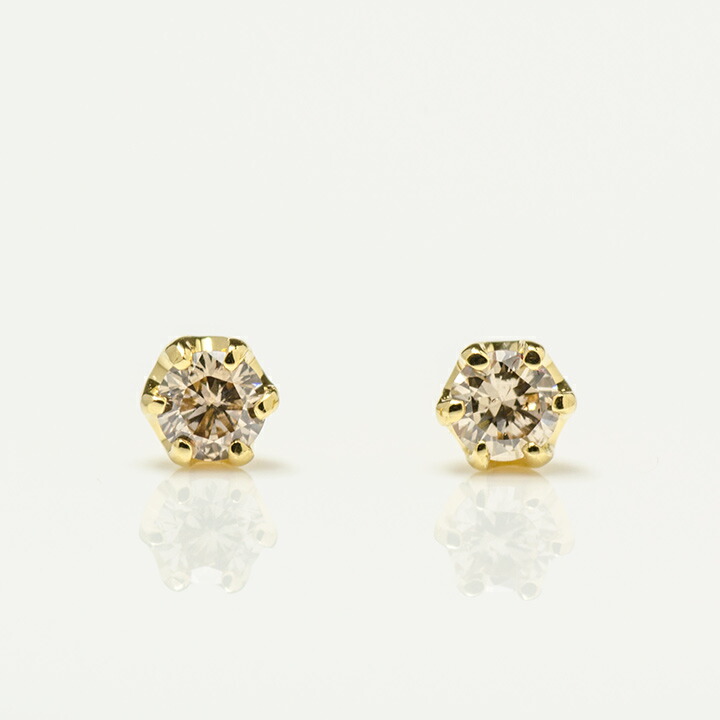 umu -アム- FINE JEWELRY STUIDIOブラウンダイヤモンド スタッドピアスkk0574_m2.jpg