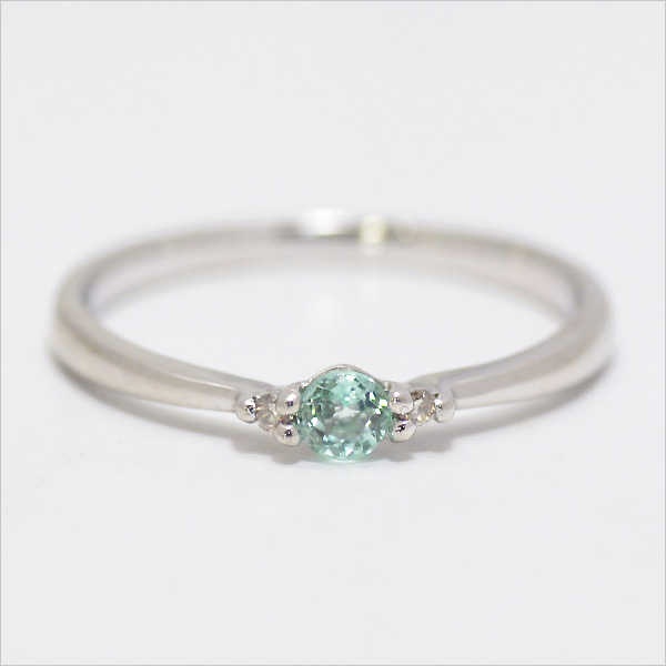 umu -アム- FINE JEWELRY STUIDIOK18 グリーンベリル ダイヤモンド リングkk0601_m.jpg