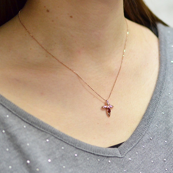 umu -アム- FINE JEWELRY STUIDIOK10 ガーネット ダイヤモンド ペンダントkk0614_i2.jpg