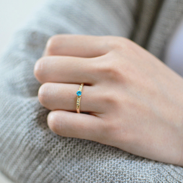 umu -アム- FINE JEWELRY STUIDIOK18 ネオンブルーアパタイト ダイヤモンド リングkk0661_i2.jpg