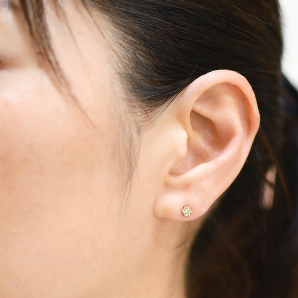 umu -アム- FINE JEWELRY STUIDIOK18 ブラウンダイヤモンド スタッドピアスkk0662_i3.jpg